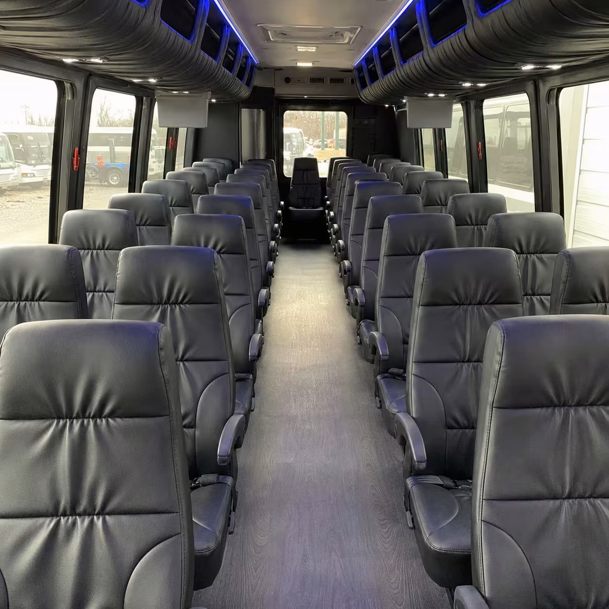 28 passenger minibus inside