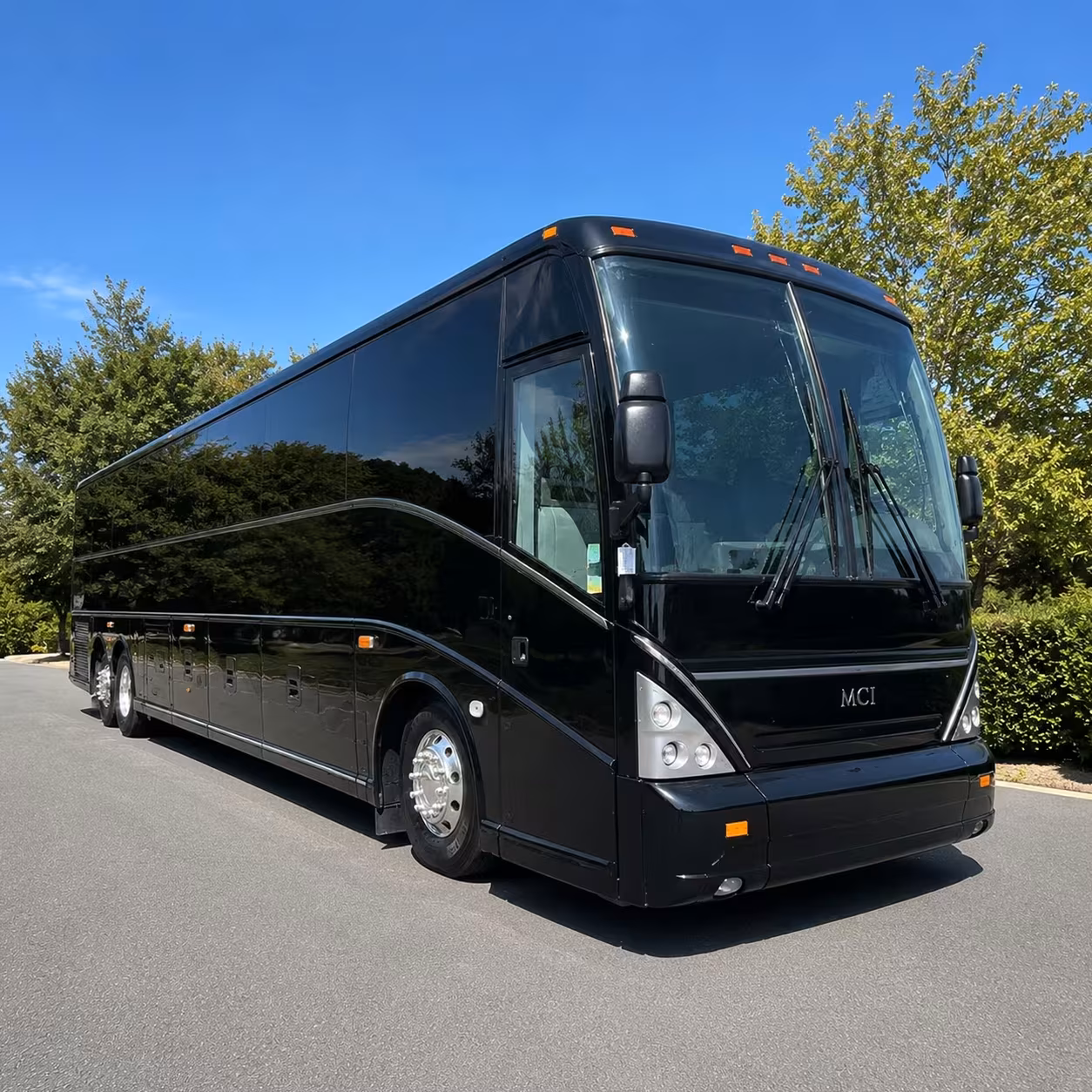 denton charter bus rental exterior