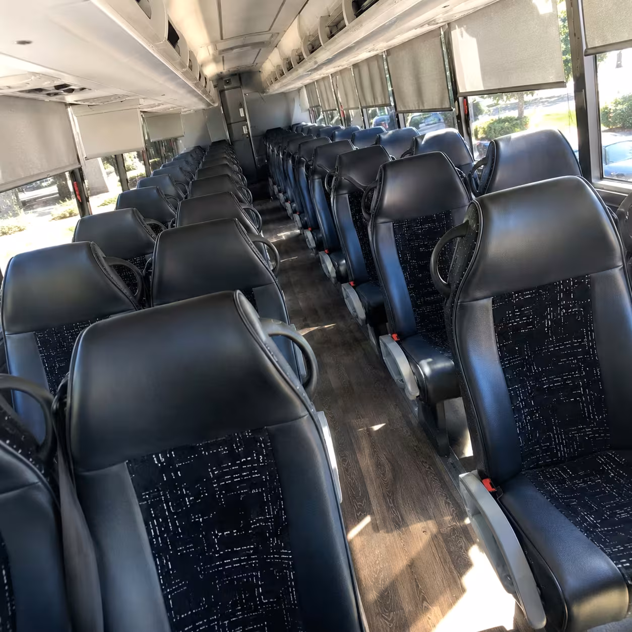 denton charter bus rental inside