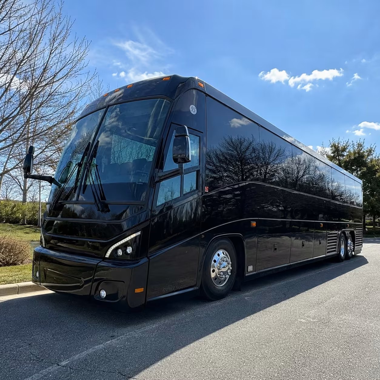 denton charter bus rentals for military personnel movements