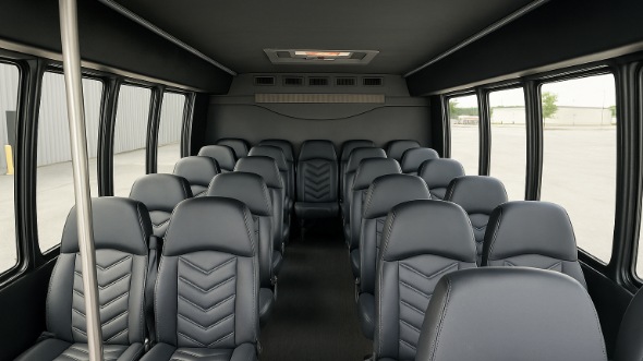 28 passenger minibus interior denton