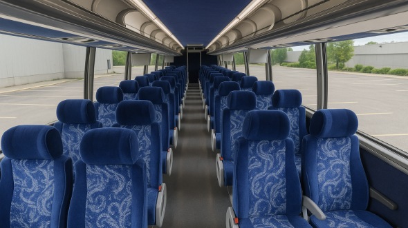 50 passenger charter bus interior denton