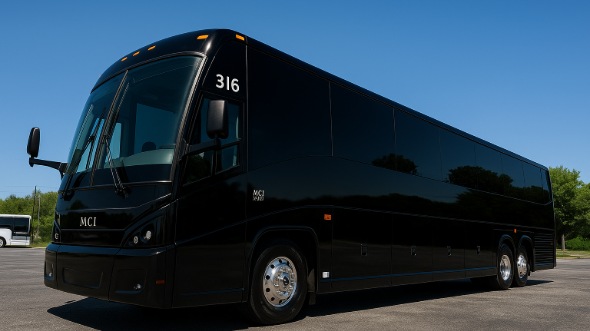 55 passenger charter bus denton