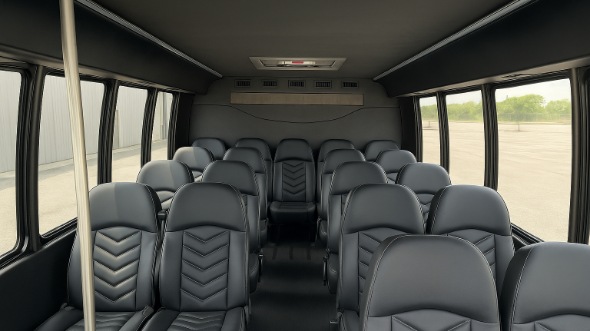 denton 15 passenger minibus inside