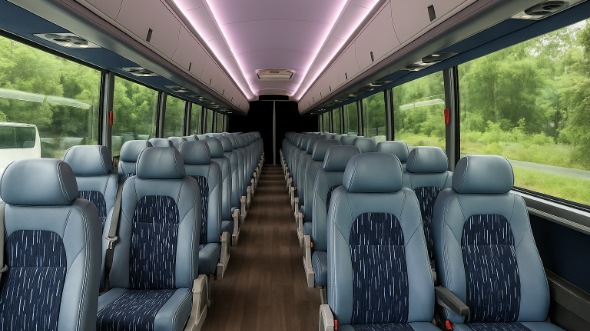 denton 18 passenger minibus inside