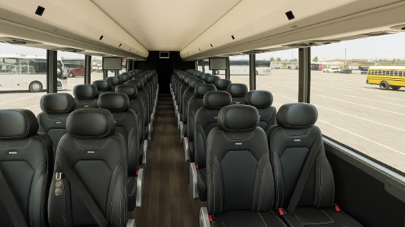 denton 35 passenger minibus inside