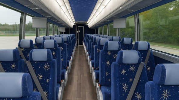 denton 56 passenger charter bus rental
