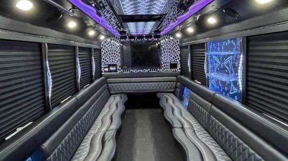 denton party bus rental inside