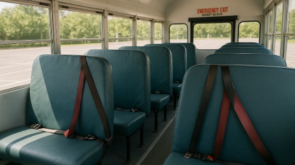 school bus rental interior the colony